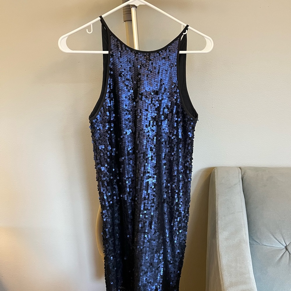 Forever XXI blue sequin dress